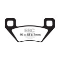 Plaquettes de frein frittées pour motocross EBC FA395R