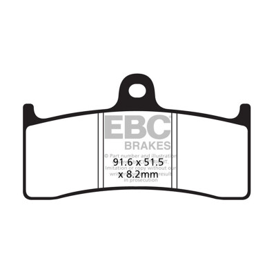 Plaquettes de frein frittées EBC pour motos sportives HH FA424HH