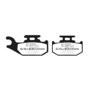 Plaquettes de frein frittées pour motocross EBC FA428R