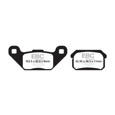 Plaquettes de frein frittées EBC Off Road FA431R