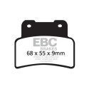 Plaquettes de frein frittées EBC pour motos sportives FA432HH
