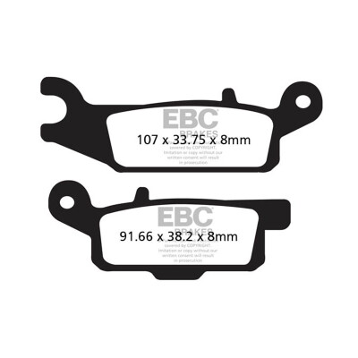 Plaquettes de frein frittées tout-terrain EBC FA444R