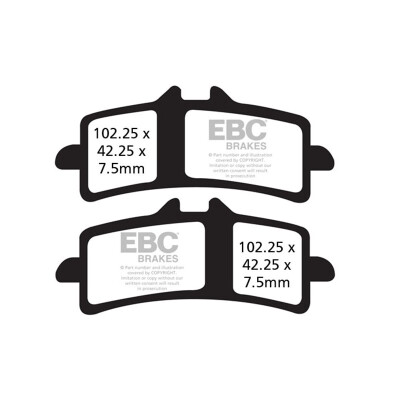 Plaquettes de frein frittées EBC Sportbike FA447HH