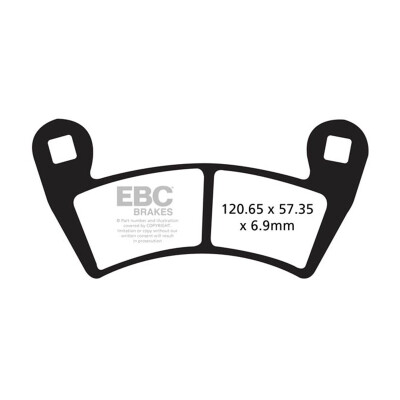 Plaquettes de frein organiques pour motocross EBC FA452TT