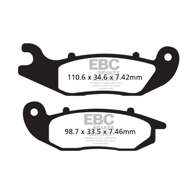 Plaquettes de frein motocross frittées EBC FA465R