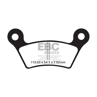 Plaquettes de frein semi-frittées EBC V-PAD FA473V