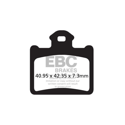 Plaquettes de frein motocross frittées EBC FA602R