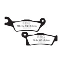 Plaquettes de frein organiques pour motocross EBC FA617TT