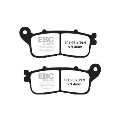 Plaquettes de frein frittées EBC Sportbike FA636HH