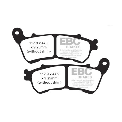 Plaquette de frein semi-frittée EBC V-PAD FA640V