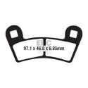 Plaquettes de frein motocross frittées EBC FA657R