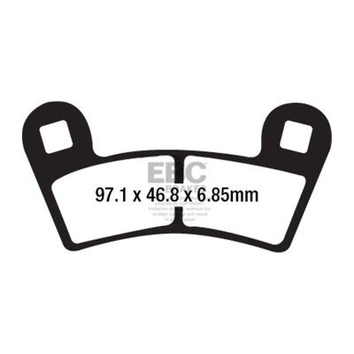 Plaquettes de frein motocross frittées EBC FA657R