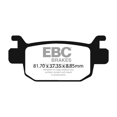 Plaquettes de frein organiques EBC FA698