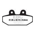 Plaquettes de frein frittées EBC pour motos sportives HH FA710HH
