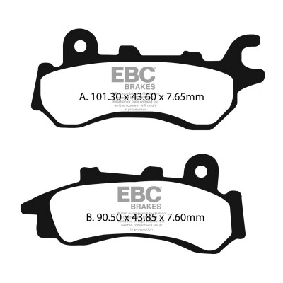 Plaquettes de frein organiques EBC FA716