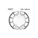 Kit de freins pour moto EBC H321