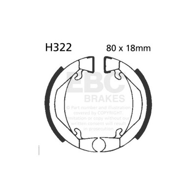 Kit de freins pour moto EBC H322