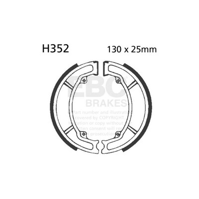Kit de mâchoires de frein EBC H352
