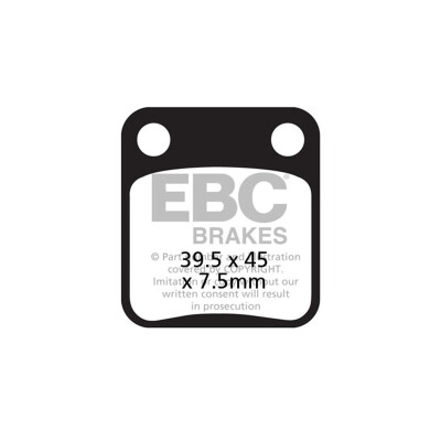 Plaquettes de frein organiques pour scooter EBC SFA054