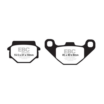 Plaquettes de frein organiques pour scooter EBC SFA067