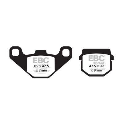 Plaquettes de frein organiques pour scooter EBC SFA083