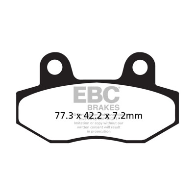 Plaquettes de frein organiques EBC pour scooter SFA086