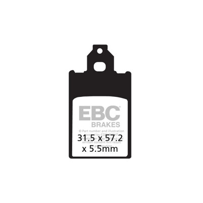 Plaquettes de frein organiques pour scooter EBC SFA116