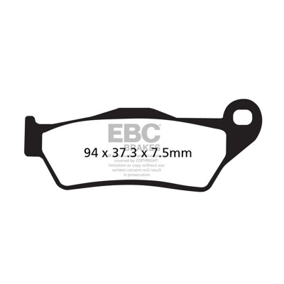 Plaquettes de frein frittées EBC SFA181HH pour scooter