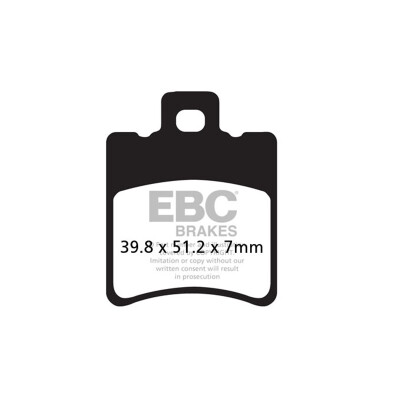Plaquettes de frein organiques pour scooter EBC SFA193