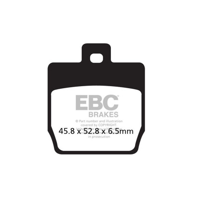 Plaquettes de frein organiques pour scooter EBC SFA268
