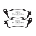 Plaquettes de frein organiques pour scooter EBC SFA281