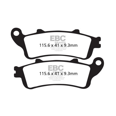 Plaquettes de frein organiques pour scooter EBC SFA281