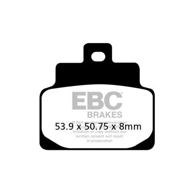 Plaquette de frein organique pour scooter EBC SFA301