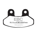 Plaquettes de frein organiques pour scooter EBC SFA306