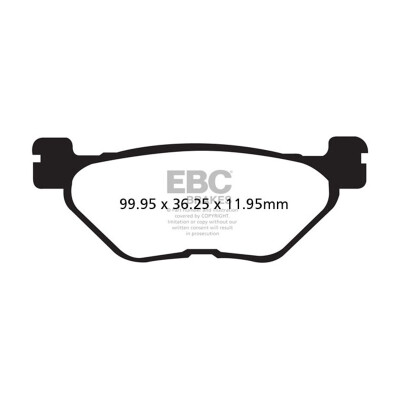 Plaquettes de frein frittées EBC SFA319HH pour scooter