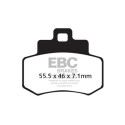 Plaquettes de frein organiques pour scooter EBC SFA356
