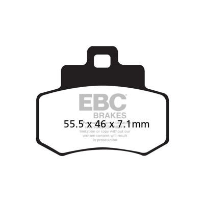Plaquettes de frein frittées EBC SFA356HH pour scooter