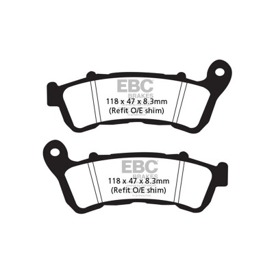 Plaquettes de frein frittées EBC SFA388HH pour scooter
