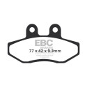 Plaquettes de frein organiques pour scooter EBC SFA393
