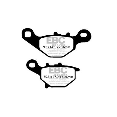 Plaquettes de frein organiques pour scooter EBC SFA396