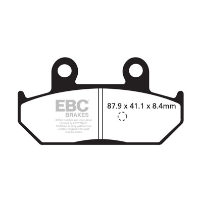 Plaquettes de frein organiques pour scooter EBC SFA408