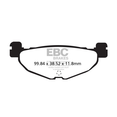 Plaquettes de frein frittées EBC SFA408HH pour scooters