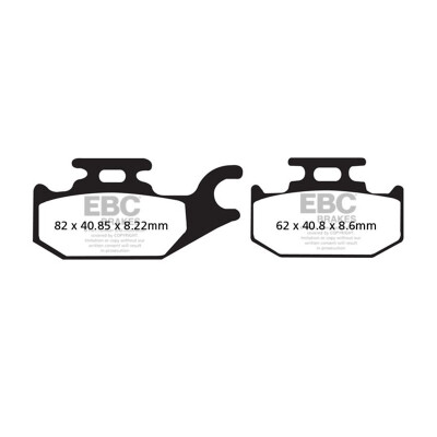 Plaquettes de frein frittées EBC SFA413HH pour scooter