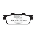 Plaquettes de frein organiques pour scooter EBC SFA427