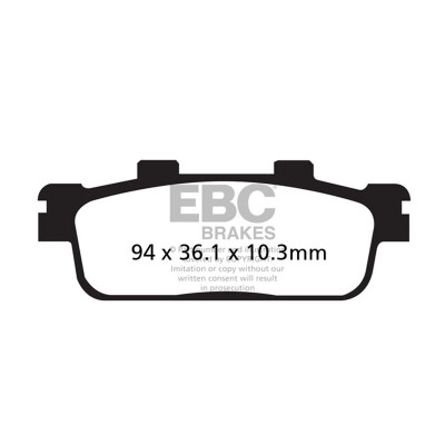 Plaquettes de frein organiques pour scooter EBC SFA427