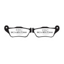 Plaquettes de frein organiques pour scooter EBC SFA430