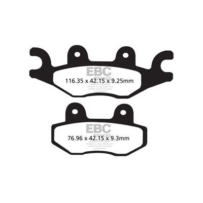 Plaquettes de frein organiques pour scooter EBC SFA484