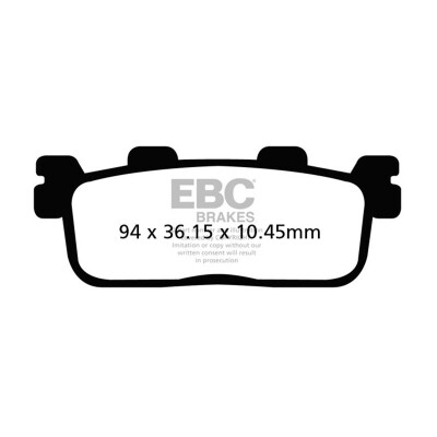 Plaquettes de frein organiques pour scooter EBC SFA607