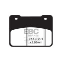 Plaquettes de frein organiques pour scooter EBC SFA627