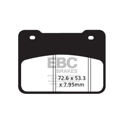 Plaquettes de frein frittées EBC SFA627HH pour scooters